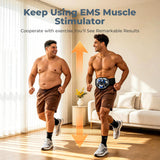 MASTOGO EMS AB Belt Muscle Stimulator,3 in 1 Wireless Tens Unit Stim Machine for Muscle Recovery,Electric ABS Home Gym Workout Belt for Abdomen