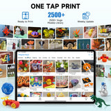 TINA2 Plus 3D Printer with WiFi Cloud, HEPHI3D DIY 3D Printers 250mm/s High Speed, Auto Leveling Mini 3D Printer for Beginners and Kids