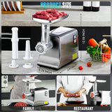 5.0 Upgrade Electric Meat Grinder【3500W Super Motor】【SGS Certified SUS304 Blade & Plate】3-Second Fast Meat Grinding, Perfect For Meat Grinders For Home Use (GRAY)