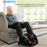 CARESKYpro Foot Massager for Neuropathy, Feet Massager with Heat, 3-Heating for Circulation and Pain Relief, Deep Kneading Rolling for Calf-Feet-Arm Relaxation, Plantar Fasciitis