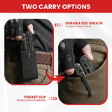 WOBANK Multitool, 16-in-1 Stainless Steel Multi Tool Pliers with Adjustable Hex Wrench, Damascus Pocket Knife, Nylon Sheath for Survival, Camping and Hunting, Hiking, Simple Repair