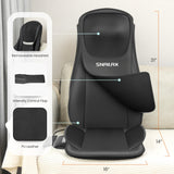 Neck Back Massager with Heat, Massage Chair Pad with Compression, Full Body Chair Seat Massager for Neck, Back and Shoulders, Gifts for Men, Women Snailax