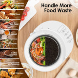 Electric Composter for Kitchen, 3L Food Recycler Composter with Auto-Cleaning/Odor-Free/LED Display/Low Noise, Smart Countertop Compost Bin 4-6H Turn Food Waste into Fertilizer for Home Indoor Use