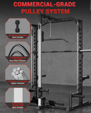 GarveeLife Smith Machine Home Gym with Barbell Bar, Cable System