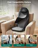 Snailax Shiatsu Back Massager with Heat Massage Chair Pad Kneading Back Massager for Pain Relief Deep Tissue Chair Massage Pad for Office Home