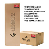 Century BOB Body Opponent Bag | Freestanding Punching Bag Dummy | Adjustable Kickboxing Mannequin | Training Bag for Martial Arts & Boxing - S/M Gloves Combo (2 Boxes)