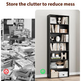 82" Tall Bookshelf, 7-Tier Open Shelves Bookcase, Freestanding Display Storage Shelves
