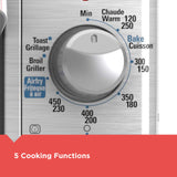 BLACK+DECKER Crisp 'N Bake Air Fry Countertop Convection Toaster Oven, XL Capacity, 8-Slice, 5-in-1, Fits 9” x 13” pan,12” Pizza, 60-Min Timer, Bake, Broil, Air Fry, Toast, Keep Warm, Stainless Steel