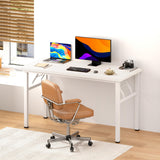 DlandHome 47 inches Folding Table Computer Desk Portable Activity Table Conference Table Home Office Desk