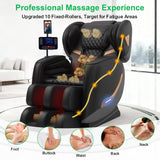 VUYSUYVY Upgraded Massage Chair Full Body, Zero Gravity Massage Chair Recliner- 10 Fix Points, 2026 Shiatsu Massage Chairs with Heat, Airbags, Foot Massage, 6 Auto Modes, Bluetooth Speaker