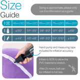 Core Balance Exercise Ball for Workouts, Anti-Burst and Slip Resistant, Swiss Yoga Ball for Pregnancy, Stability, Fitness and Physical Therapy, 4 Sizes, with Pump (33" / 85cm Purple)