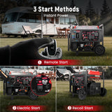 maXpeedingrods 10500 Watt Tri-fuel Inverter Generator,120/240V,E-start