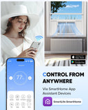 6000 BTU Window Air Conditioner with WiFi, Cools up to 250 Sq. Ft., Energy Saving Window AC Unit with Remote & App Control & Timer Function & Easy Install Kit, Perfect for Small Bedroom, Living Room