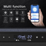 BODEGACOOLER 12 Volt Car Refrigerator,Dual Zone APP Control, Designed with Removable 2-Way Door Portable Freezer,75 Quart-4℉-68℉