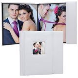 White 10" x 10" Overlapping Cover Self-Stick Photo Albums - Case of 6