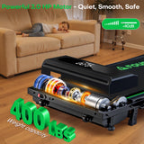 FOUSAE 5 in 1 Foldable Treadmill, 7.5 MPH Treadmills for Home with App Compatible, Treadmill with 10% Incline, 3.0HP Brushless Drive, Remote Control and LED Display, 12 HIIT Programs, 400 LBS Capacity