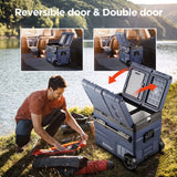 BODEGA BODEGACOOLER 12V Portable Refrigerator,48 Quart(45L) Car Fridge,RV Car Refrigerator,Portable Fridge Freezer (2 Doors)