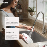 Moen Brantford Motionsense Wave Touchless One-Handle Pulldown Kitchen Faucet Featuring Reflex, Chrome (7185EWC)