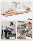 Heycool Massage Mat Full Body, Back Massager with Heat and Vibration, Massage Chair Pad, 10 Vibration Motors, 2 Heating Levels, Foldable, Gifts