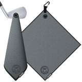 Ghost Golf Magnetic Towel (Greenside) - Premium Ultra-Absorbent Microfiber Golf Towel- 18" x 18" (Dark Grey)
