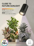 Vellina Retractable Hanging Grow Light, Adjustable Beam (10°-55°), 35W Full Spectrum LED Plant Light with Timer, CRI 98+ Pendant Lamp for Monstera, Fiddle Leaf Fig & Large Indoor Plants