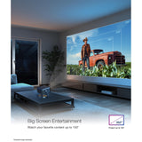 Epson EpiqVision Mini EF22 Portable Smart Laser Projector, Bright 1,000 Lumens, FHD 1080p HDR, 3-Chip 3LCD, Google TV, Netflix, Swivel Stand