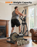 Niceday Elliptical Exercise Machine with 15.5IN/16IN/20IN Stride