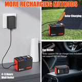 Portable Power Station 88Wh Solar Generator Power Bank with 110V AC DC USB Ports LED Flashlight Takki