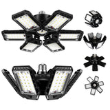 LED Garage Lights Bulb 2 Pack 180W 18000LM 6500K Led Shop Light with 6 Plus 1 Deformable Panels Basement Barn Ceiling Lights for E26/E27