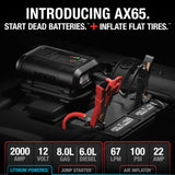 NOCO Boost Air AX65 2000A 12V Jump Starter, Air Compressor & Tire Inflator