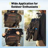yuzhiyuan Fishing Sling Bag with Rod Strap, Small Fishing Bag Portable & Lightweight, Fish Small Tackle bag – Fits Tackle Boxes & Gear,Move Freely, Cast Smoothly - Fishing Gifts for Men