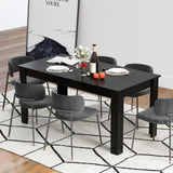 Giantex Dining Table for 6, Rectangular Kitchen Table with 330Lbs Capacity, Stable Structure
