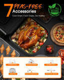 Nuwave Brio 15.5Qt Air Fryer Toaster Oven & Rotisserie Kit, 2024 New Advanced Turbo Convection Tech, 4 Rack