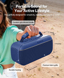 dbsono Portable Bluetooth Speaker Wireless: 100W(Peak) SoundPulse 2.0 with BassBoost, Waterproof Loud Party Speakers, Unlimited Pairing, TWS for Outdoor/Indoor, Beach Vacation Essential, Blue