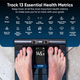Wyze Scale Ultra BodyScan Smart Scale with Handle – Wi-Fi & Bluetooth Body Composition Scale for Weight, BMI, Body Fat, Muscle Mass, and Segmental Measurement, Black