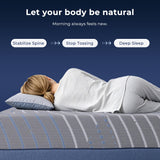 BODIPEDIC Queen Mattress 14-Inch Gel Memory Foam Mattress - Foam Made in USA for Luxurious Cool Sleep & Pressure Relief, CertiPUR-US Certified, Medium Support, 60"×80", Grey