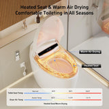 LOUPUSUO Smart Toilet with Bidet Built In with Warm Water Sprayer and Dryer