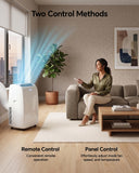 Feelfunn 12,000 BTU Portable Air Conditioner, Cools 600 Sq.Ft, 4-in-1 Quiet AC Unit with Turbo Cooling, Fan & Dehumidifier, Auto Swing, Remote, 24H Timer, Window Kit for Bedroom Office Dorm Apartment