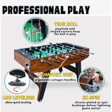 Freetime Fun Foosball Table 56" Pro Tournament Premium Table for Game Room, Easy Assembly Soccer Foosball Table Durable & Stylish with Quick Spin Handles
