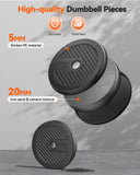 FEIERDUN Adjustable Dumbbells, 70lbs Free Weight Set with Connector, 4 in1 Dumbbells Set Used as Barbell, Kettlebells, Push up Stand, Fitness Exercises for Home Gym Suitable Men/Women