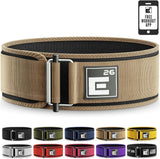 Element 26 Self-Locking Weight Lifting Belt - Premium Weightlifting Belt for Serious Functional Fitness, Weight Lifting & Olympic Lifting Athletes - Lifting Belt for Men & Women (Medium, Ranger Tan)