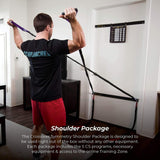 Crossover Symmetry Shoulder System Includes Two Sets of Resistance Bands Attachments Training Guide Exercise Chart Online Workouts for Home Fitness Rehab Rotator Cuff Exercises (Elite, Squat Racks)