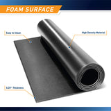 Marcy Fitness Equipment Mat and Floor Protector for Treadmills, Exercise Bikes, and Accessories Mat-366 (78" x 36" x 0.25" Thickness) , Black MARCY