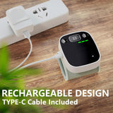 Oklar Wrist Blood Pressure Monitor, FDA Cleared Rechargeable Blood Pressure Machine with Adjustable Cuff (4.92-8.46 Inches), 240 Reading Memory for 2 Users, Voice Broadcast, Storage Case Included