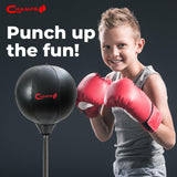Champs MMA Kids Boxing Freestanding Reflex Bag Dummy, for Kids Ages 6-16 – Kids Punching Bag with Stand and Gloves Set, Exercise Equipment for Agility, Hand-Eye Coordination Workout Kit Champs MMA