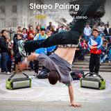 W-KING Bluetooth Speaker, 90W Peak 50W RMS Portable Speakers Bluetooth Wireless Loud, IPX6 Waterproof Outdoor Large Bluetooth Speaker Subwoofer/Bass Boost/DSP/40H Playtime/Stereo Pairing/Power Bank/TF W-KING