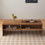 NessCarsti Coffee Table with LED Lights, 51" Modern Rectangular Living Room Center Table with Storage Shelves & Hidden Compartment, Stylish Tea Table for Apartment, Home, Office