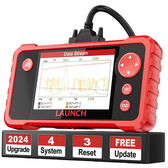 LAUNCH CRP123 V2.0 Obd2 Scanner with 3 Reset Oil Service/Throttle/SAS Reset LAUNCH