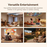 Official Licensed Google TV 4K Smart Projector with WiFi and Bluetooth, Wanbo Vali 1 Pro Dolby Audio, MEMC, Native 1080P, Auto Focus & Keystone, 260" Portable Home Outdoor Movie Projector