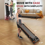 Walking Pad Treadmill with Incline, 4.0HP 3 in 1 Under Desk Treadmill with Removable Desk, 330lbs Capacity Foldable Treadmills for Home/Office, Wristband Remote Control